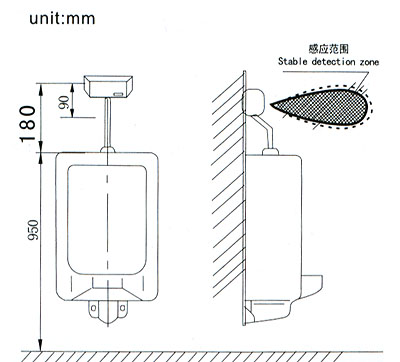 全自动感应小便池冲洗器