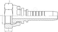 英制内螺纹平面密封 