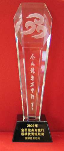 2009年全民健身万里行活动优秀组织奖