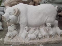 成都母猪石雕刻