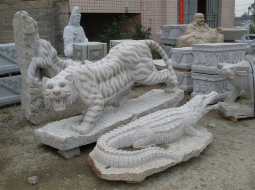 廣漢公園動物石雕雕像