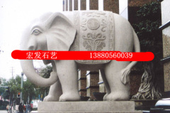 四川大楼门前大象石雕