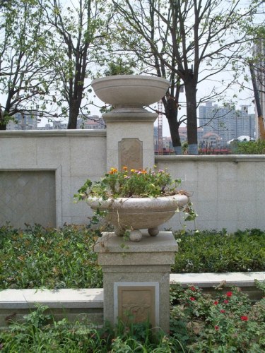 廣漢花盆石雕