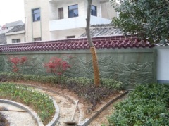 广汉围墙浮雕