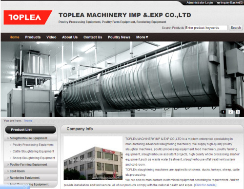 TOPLEA MACHINERY IMP &.EXP CO.,LTD