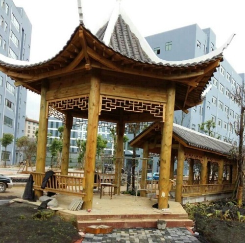 贵阳防腐木提醒使用防腐木建造凉亭的注意事项