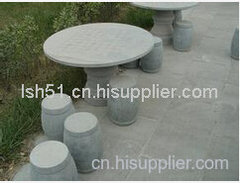 柳州石雕——石桌石凳的布置
