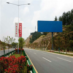 西藏户外单立柱广告牌制作