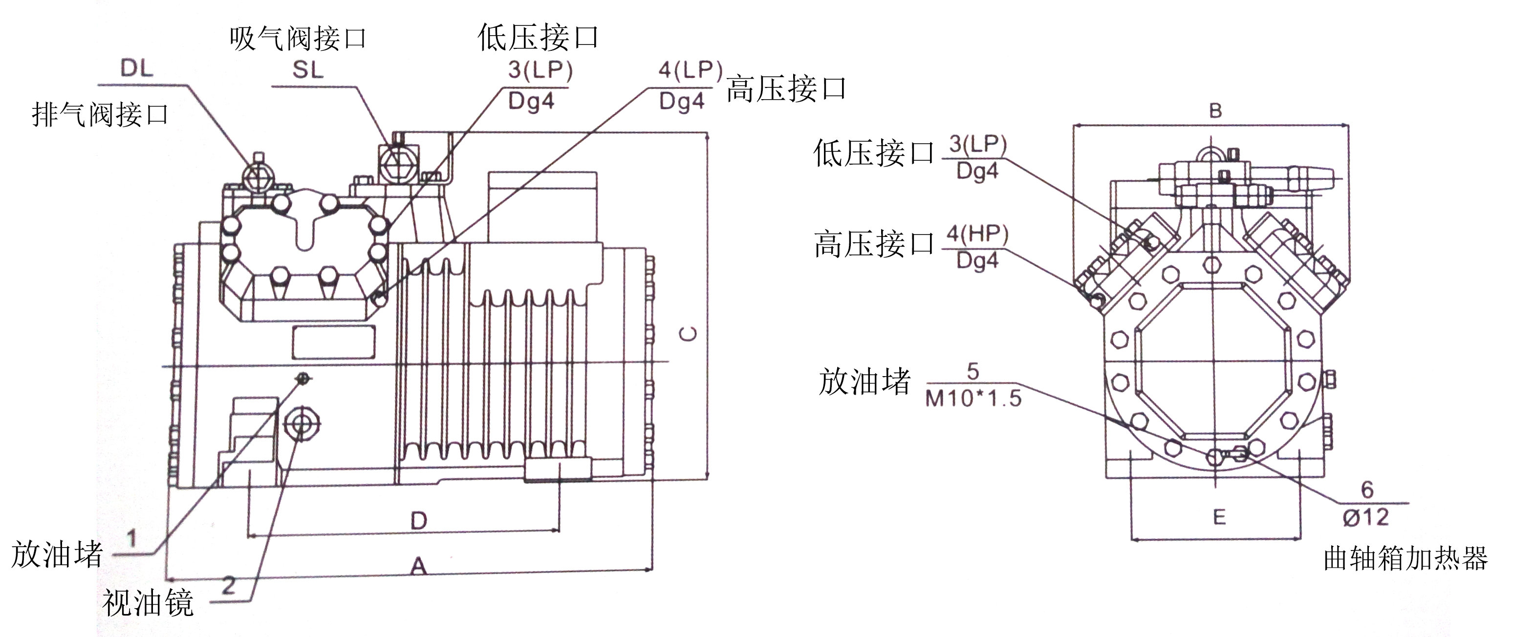 >> 几种双级压缩制冷系统在实际工程中的应用  双级压缩制冷和双机头