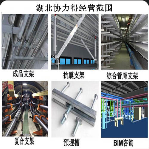 【管廊设计】综合管廊3D设计示意图_管廊管道支架供应