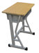 钢木课桌椅学校学生塑钢课桌报价