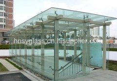 海南玻璃雨棚