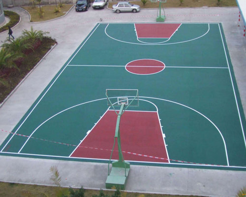 西安某小区室外篮球场