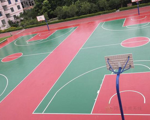 西安某学校室外硅pu球场