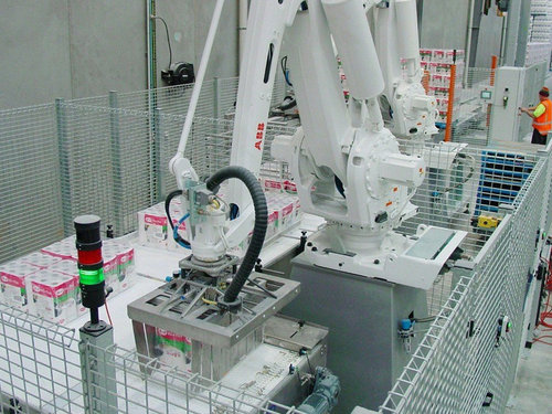 全自動包裝碼垛工業機器人