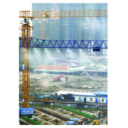 中铁建工集团举办现场观摩会关于塔吊喷淋等设备
