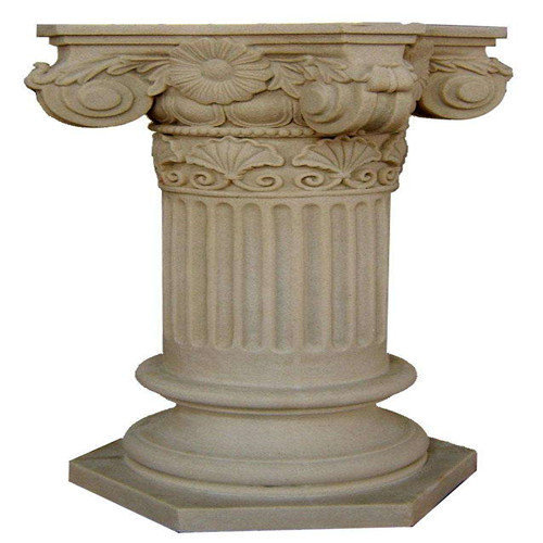 海南GRC——欧式罗马柱半圆槽在3D中如何建模