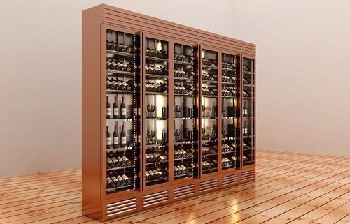 不锈钢嵌入式恒温红酒柜