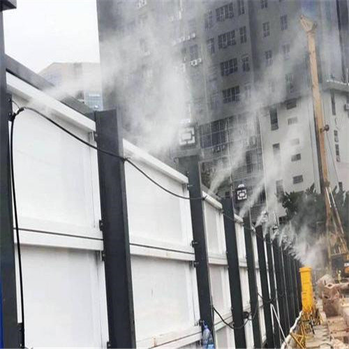 海口围挡喷淋——施工工地喷雾降尘设备系统