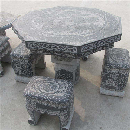 柳州石桌——公园石雕桌椅