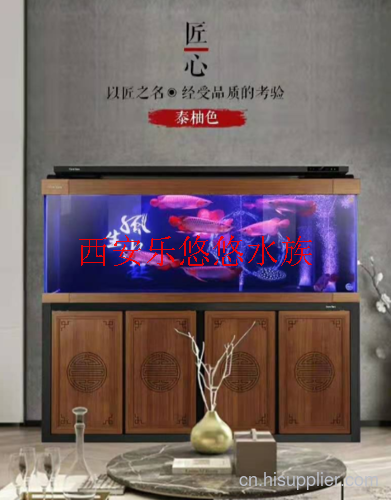 中式钢木鱼缸