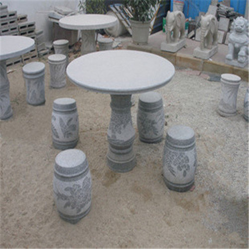柳州石桌——园林休闲石凳石桌