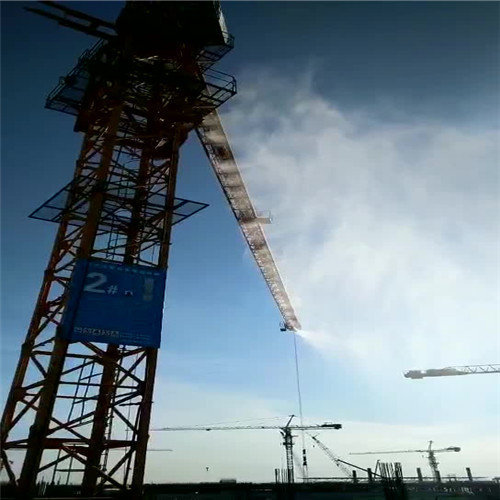 海南塔吊喷淋——工地塔吊喷淋机安装注意事项