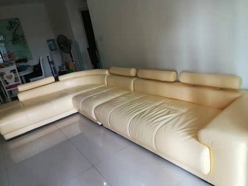 真皮沙发上漆对比图