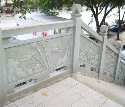 柳州石雕——石雕围栏雕刻制作与安装效果