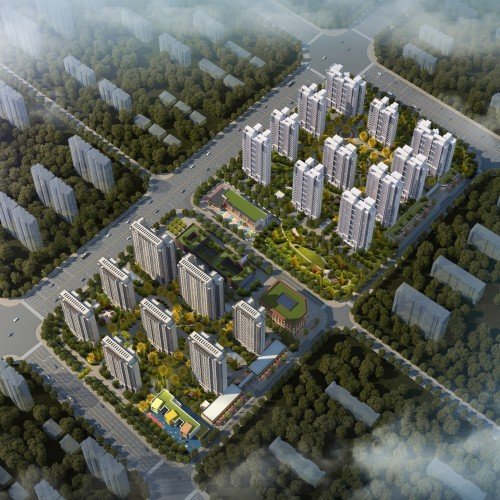 襄阳抗震支架、成品支架、综合支架项目案例：襄阳东津新镇项目（一期）