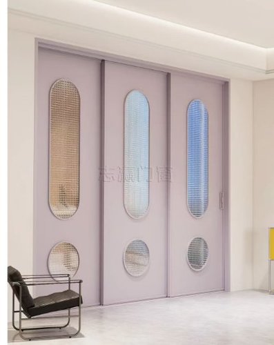 钛鎂鋁合金復古門加工材質及設計特點