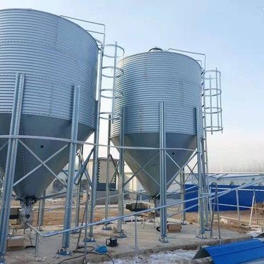 养殖料塔 规模化猪场自动储料供料设备介绍