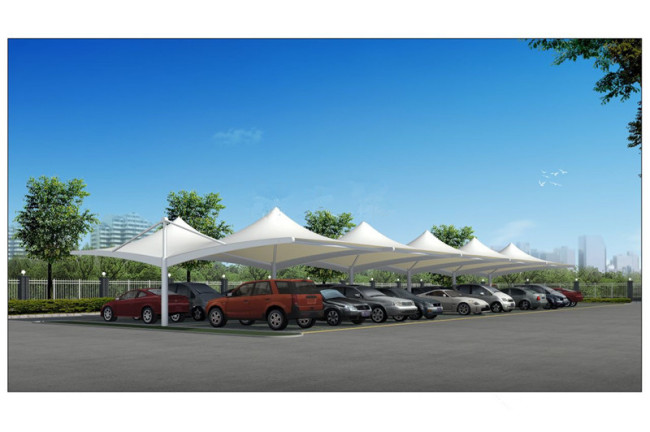 膜结构停车棚设计|厦门市浩林园林绿化工程有限公司