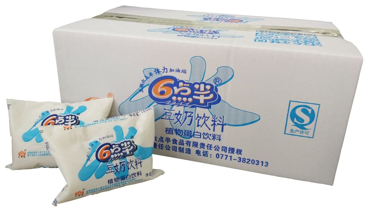 冰爽型豆奶招商:优质的六点半豆奶饮料,南宁市六点半食品供应
